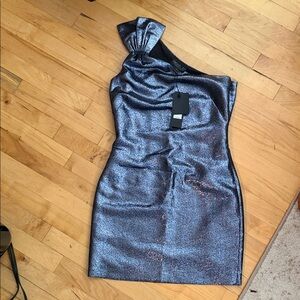 Rachel Zoe Asymmetrical Blue Dress